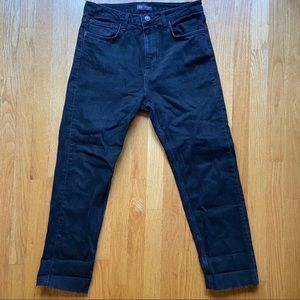 Black Zara High Rise Slim Jean